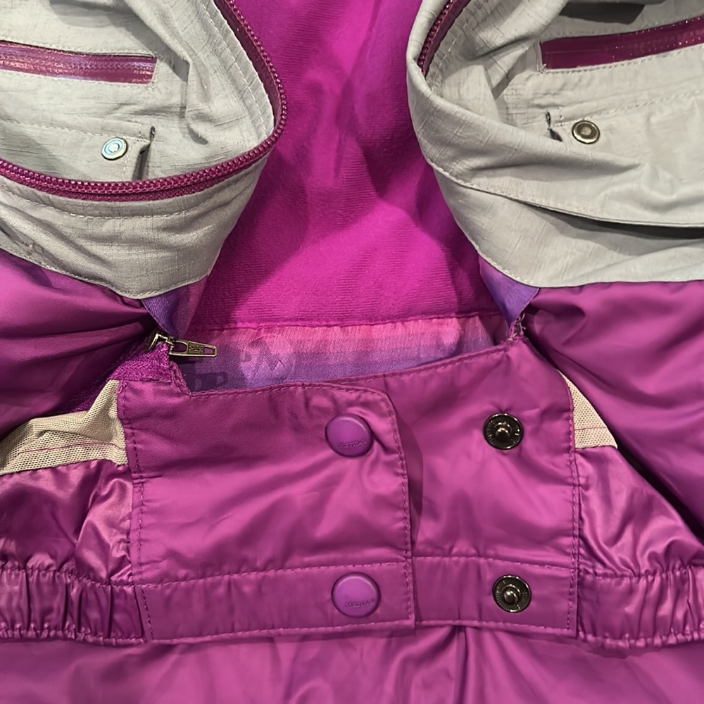 Marmot Gray Ski Jacket with Purple Accents - Picture 6 of 6